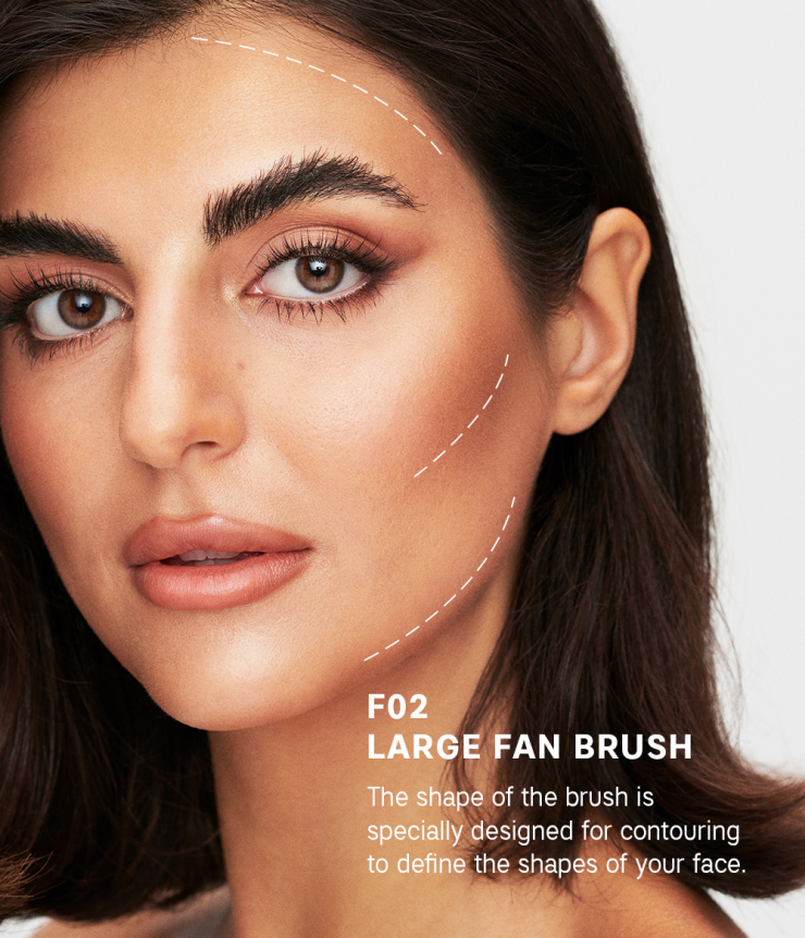 Large Fan Brush 02 Make-up-Pinsel
